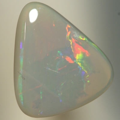 SOLID SEMI BLACK OPAL Rolling flashes of red and green to purple